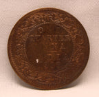 Quarter Anna 1907 Edward VII Bronze coins
