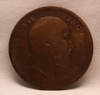 Quarter Anna 1907 Edward VII Bronze coins