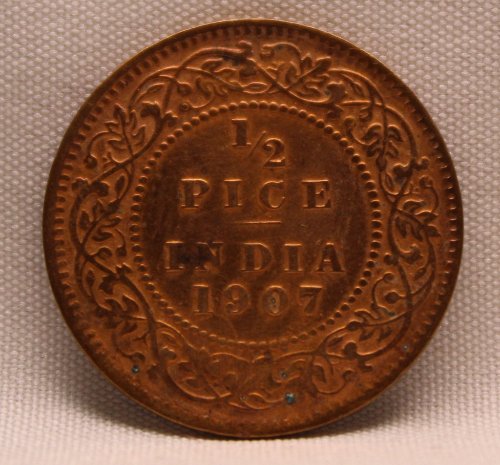 Half Pice 1907 Edward VII Bronze coins