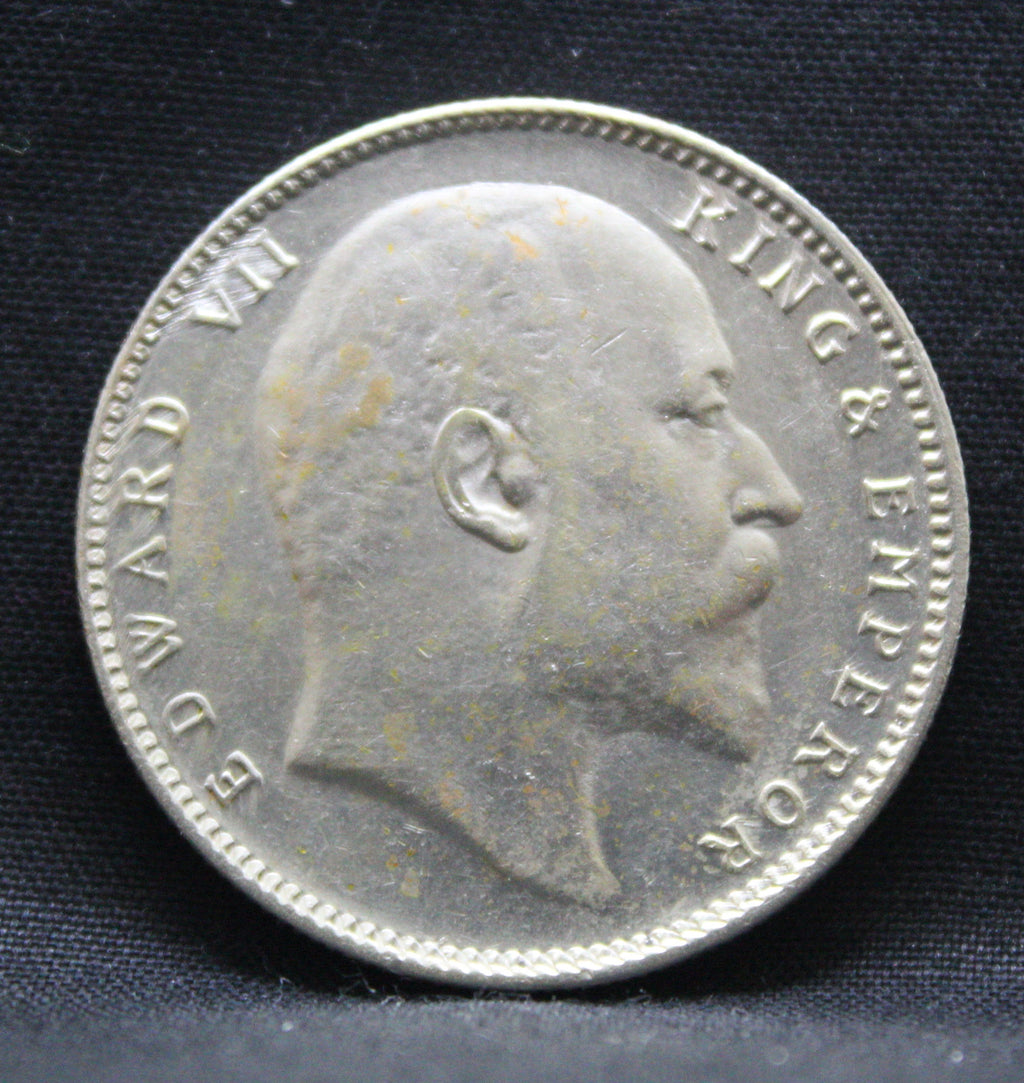 1 Rupee 1907 Edward VII Silver coins