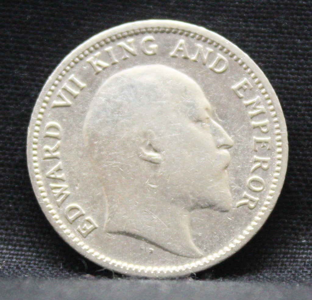 Quarter Rupees 1907 Edward VII Silver coins