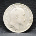 2 Annas 1907 Edward VII Silver coins