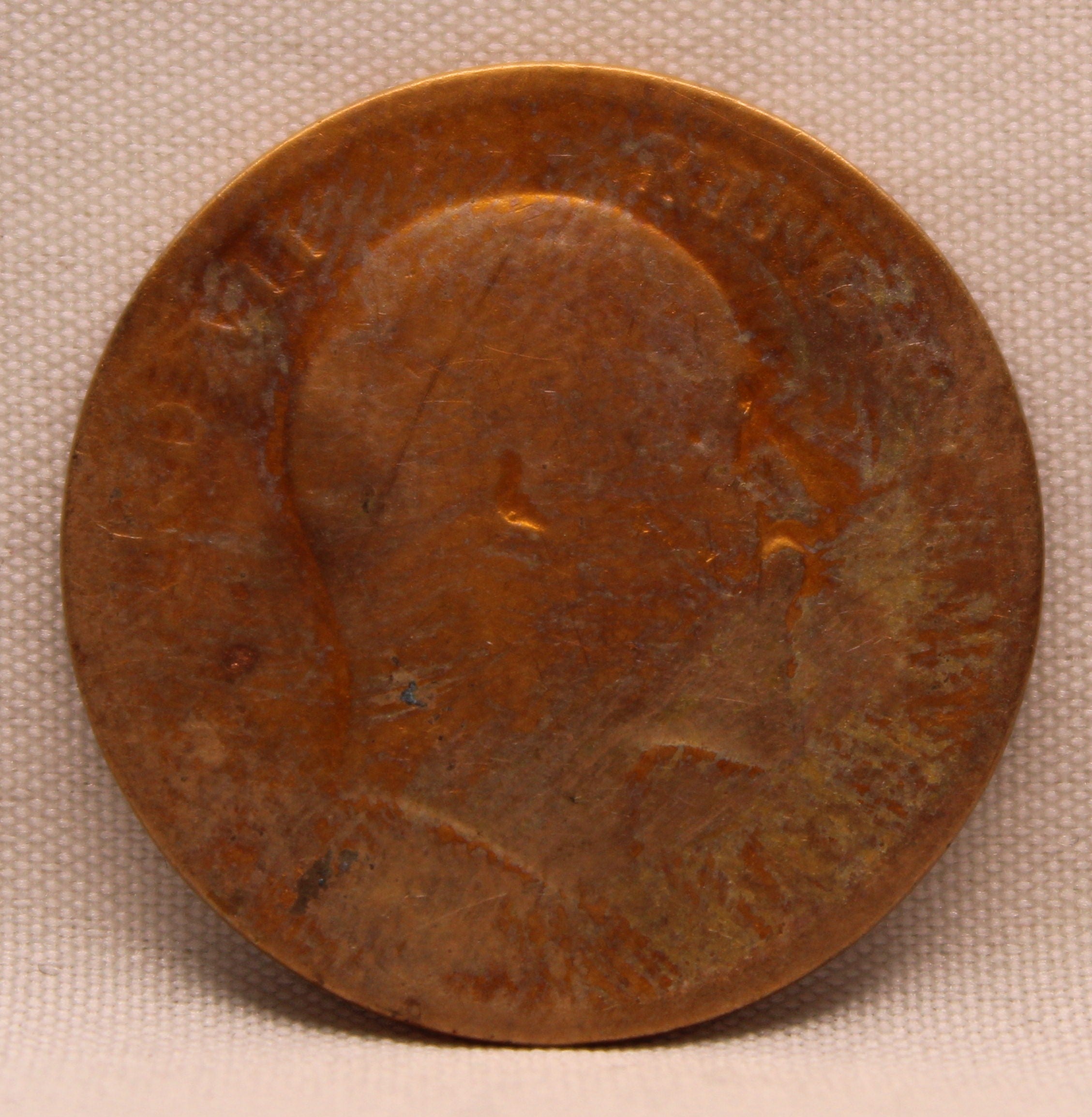 Quarter Anna 1907 Edward VII Bronze coins