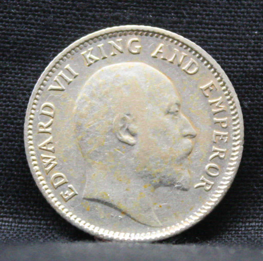 Quarter Rupees 1907 Edward VII Silver coins
