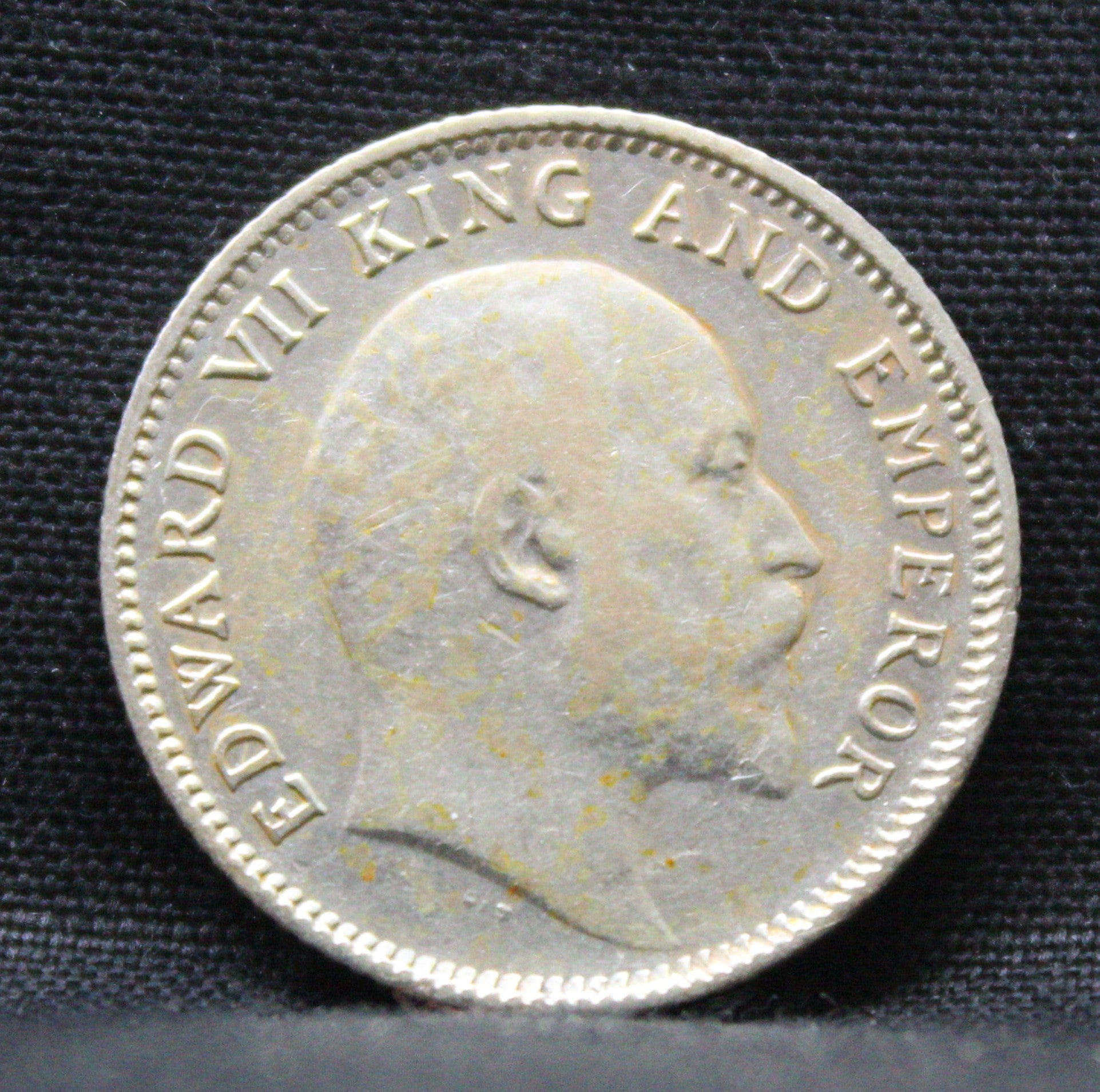 Quarter Rupees 1907 Edward VII Silver coins