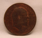 Quarter Anna 1907 Edward VII Bronze coins