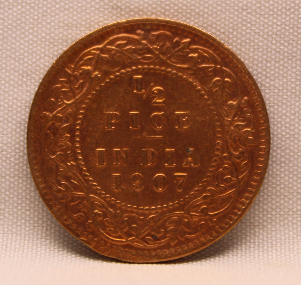Half Pice 1907 Edward VII Bronze coins
