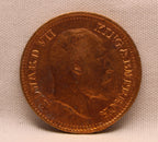 Half Pice 1907 Edward VII Bronze coins