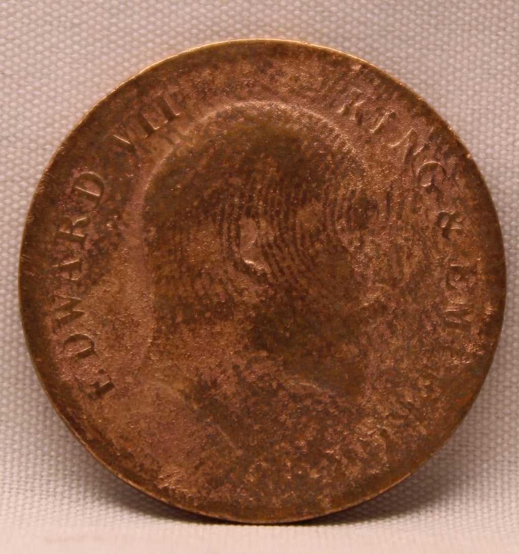 Quarter Anna 1907 Edward VII Bronze coins