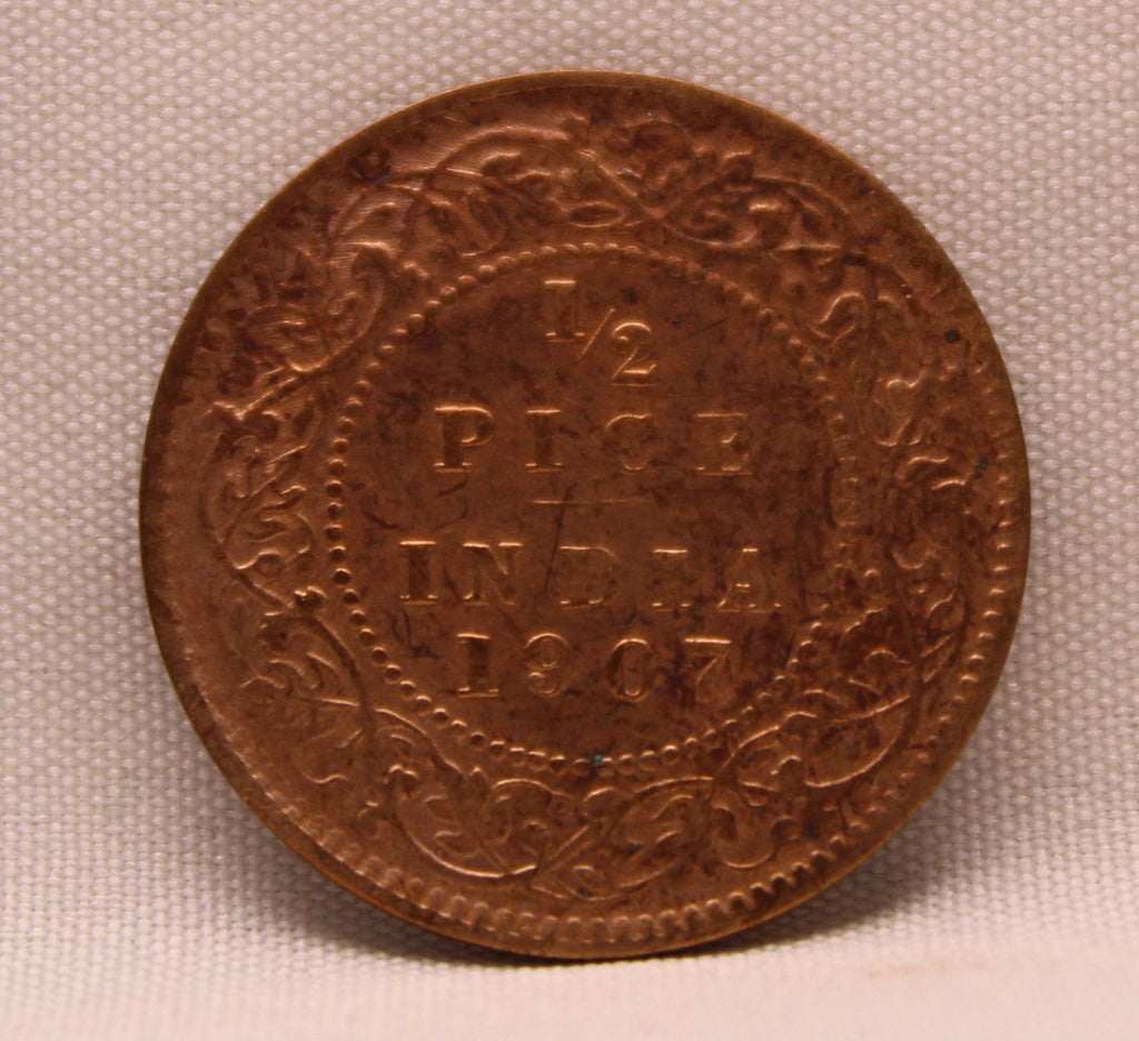 Half Pice 1907 Edward VII Bronze coins