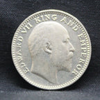 Half Rupee 1907 Edward VII Silver coins