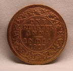 Quarter Anna 1907 Edward VII Bronze coins