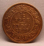 Half Pice 1907 Edward VII Bronze coins