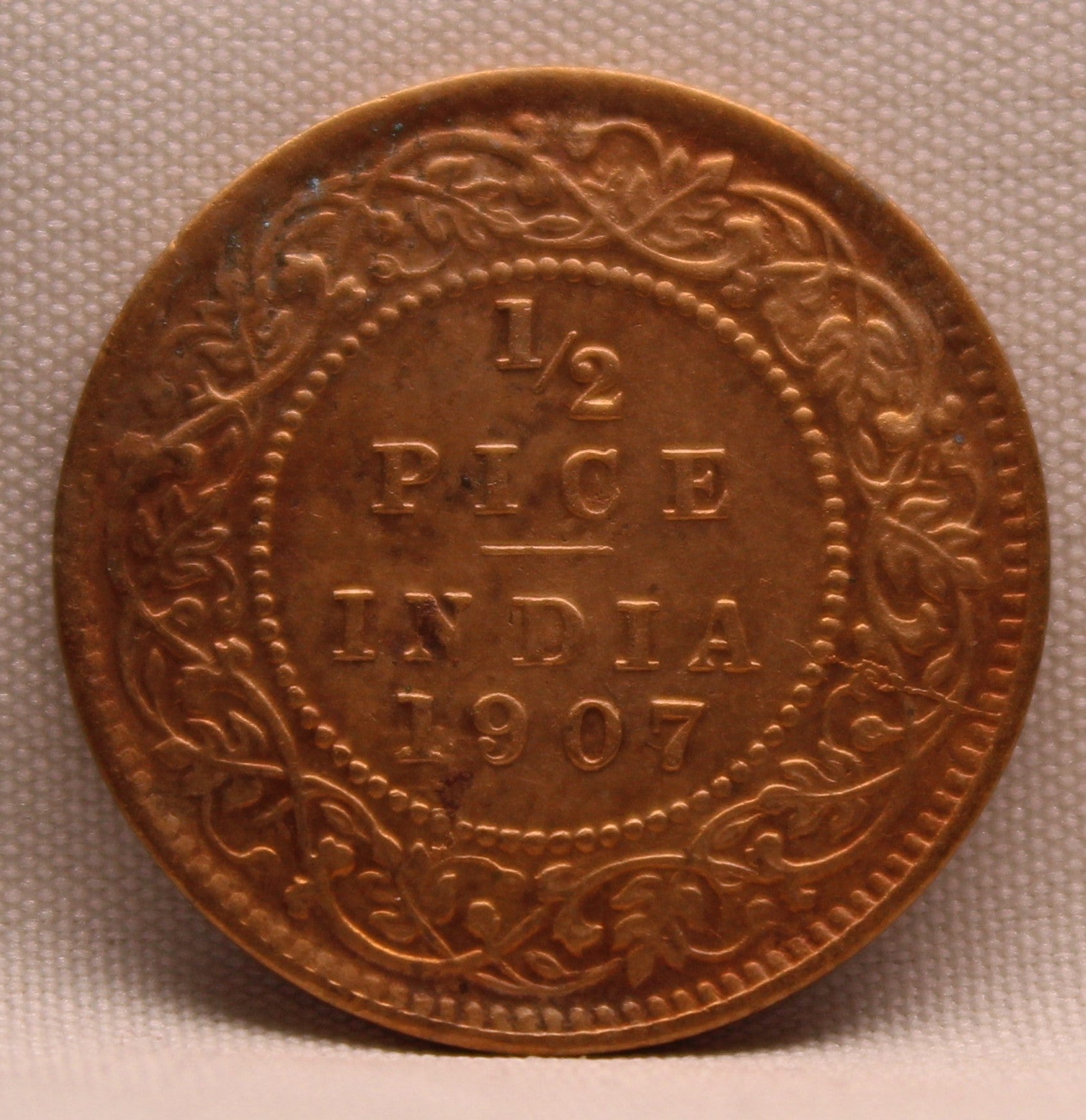 Half Pice 1907 Edward VII Bronze coins