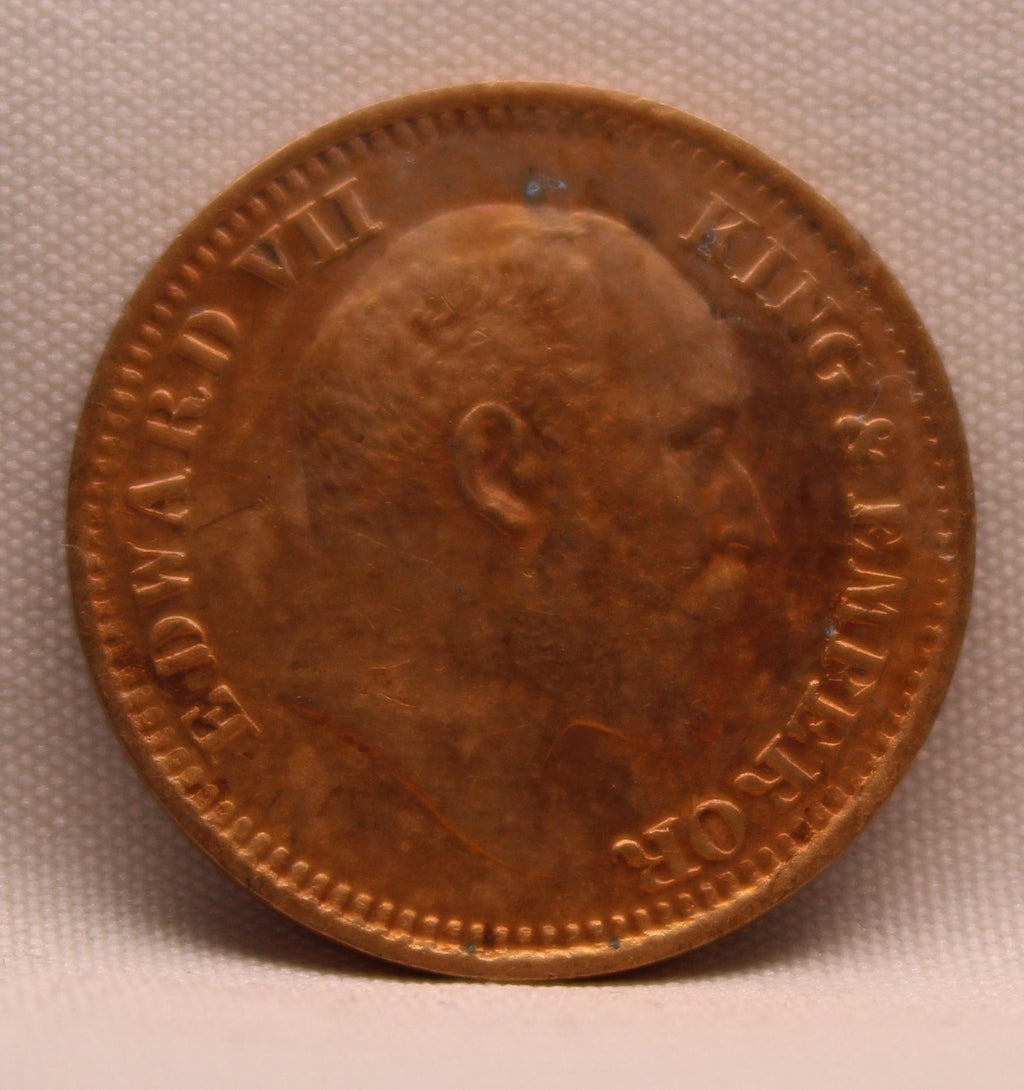 Half Pice 1907 Edward VII Bronze coins
