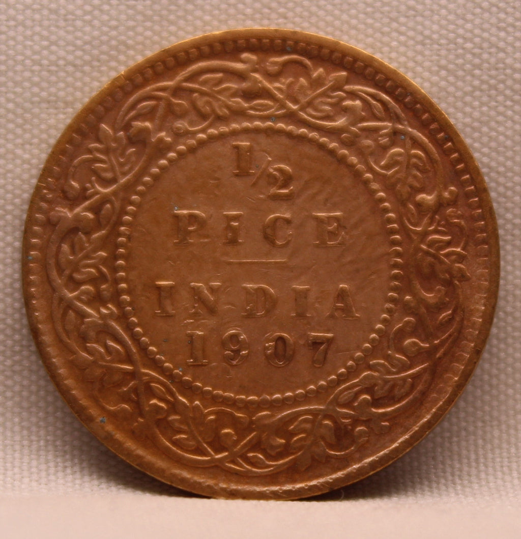 Half Pice 1907 Edward VII Bronze coins