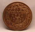 Quarter Anna 1907 Edward VII Bronze coins
