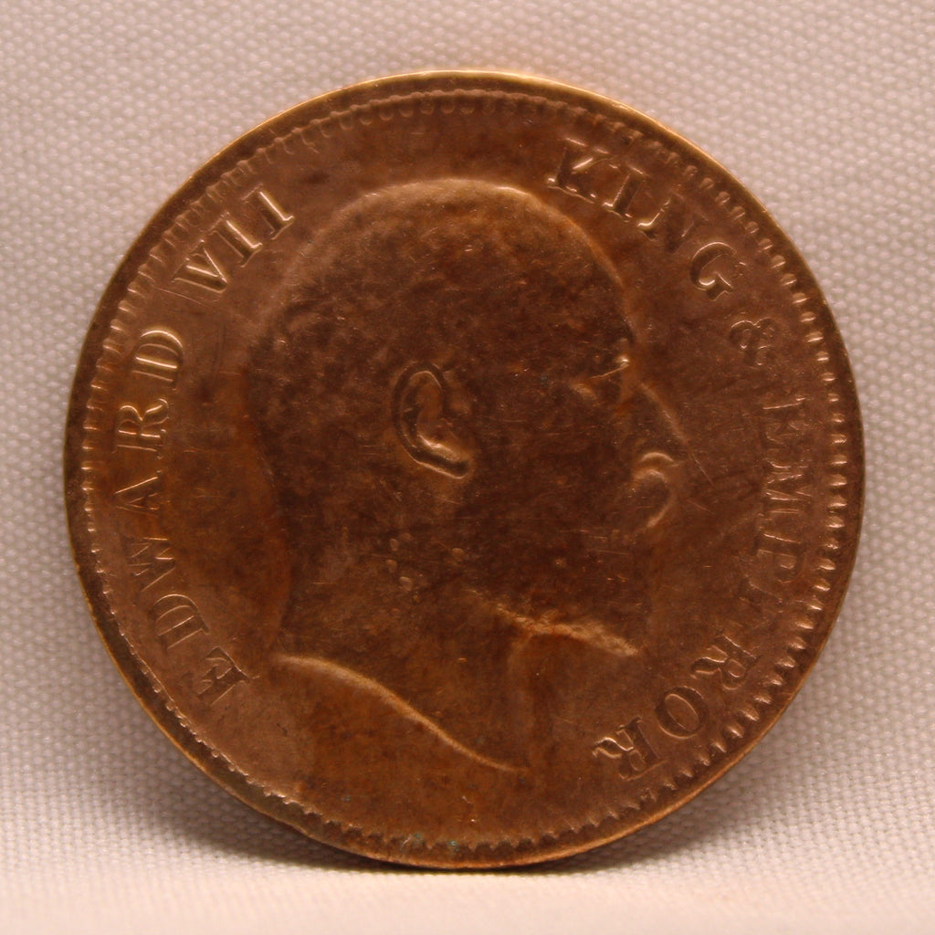 Quarter Anna 1907 Edward VII Bronze coins