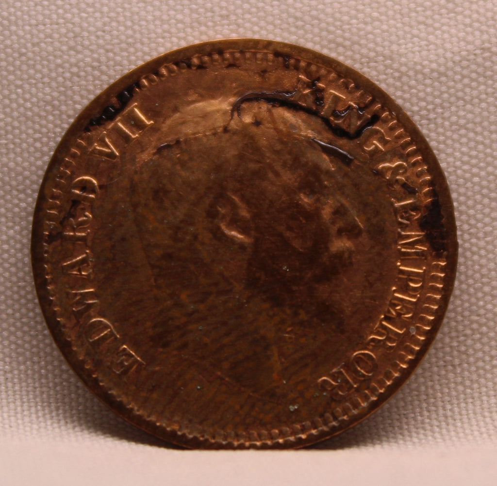 Half Pice 1907 Edward VII Bronze coins