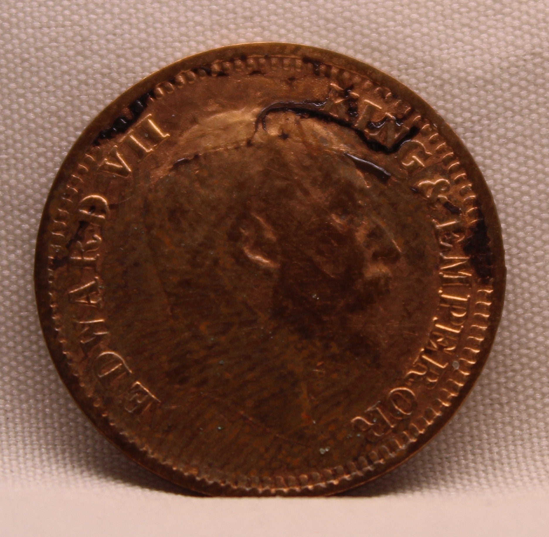 Half Pice 1907 Edward VII Bronze coins