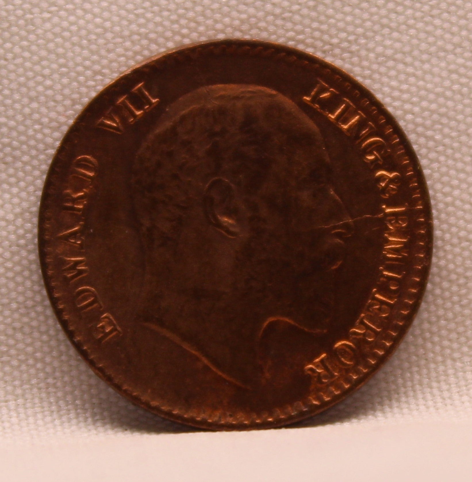 1\12 Anna 1907 Edward VII Copper coins