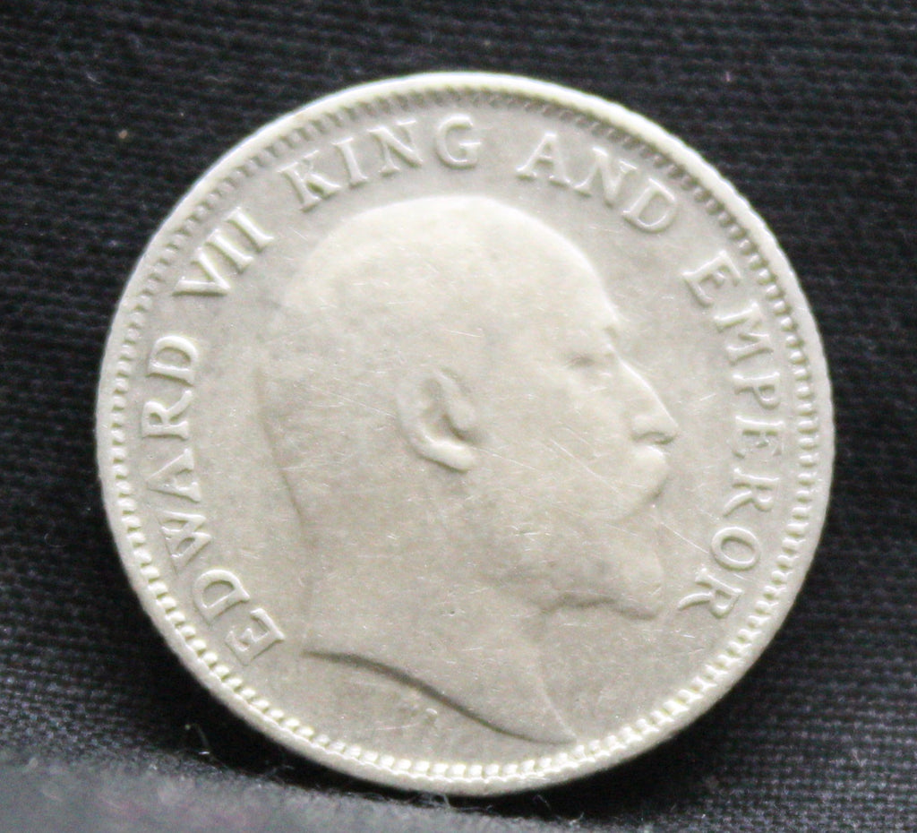 Quarter Rupees 1907 Edward VII Silver coins