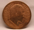 Quarter Anna 1907 Edward VII Bronze coins