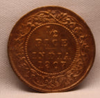 Half Pice 1907 Edward VII Bronze coins