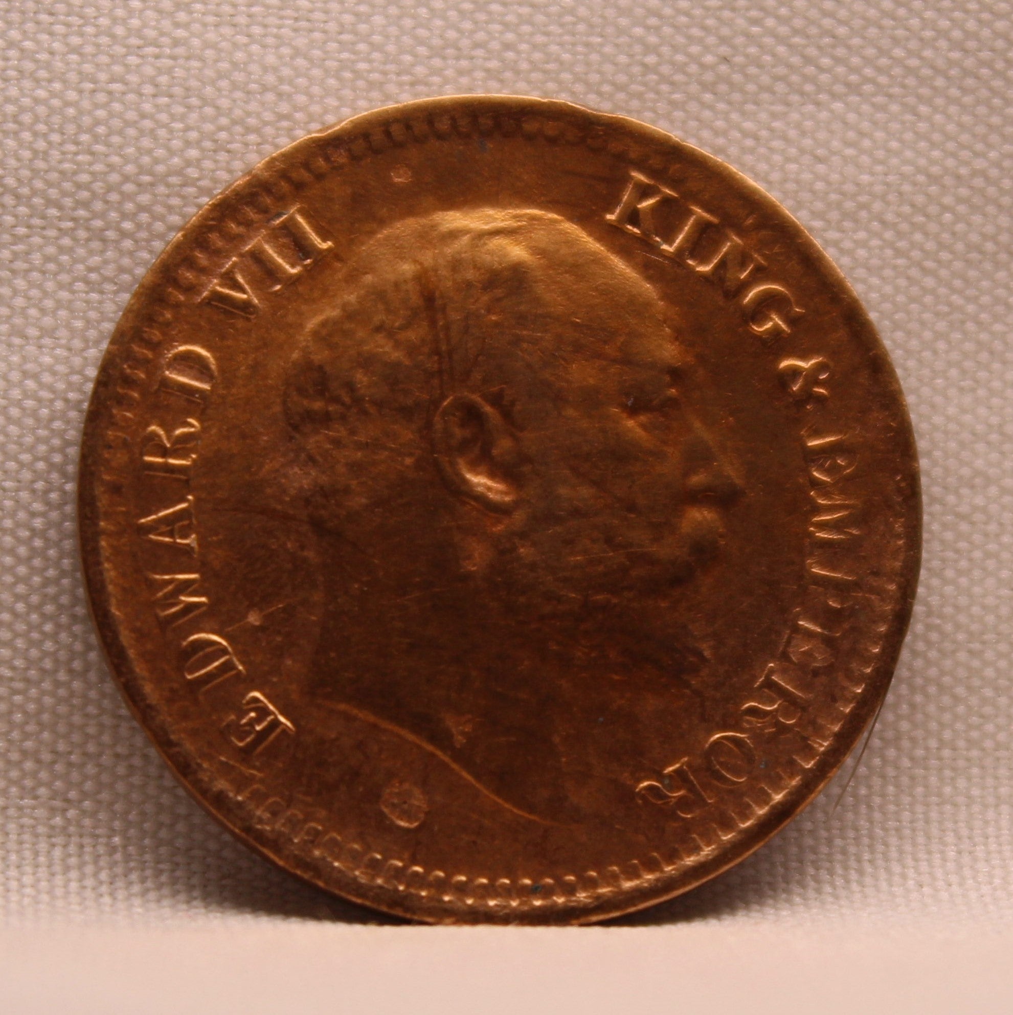 Half Pice 1907 Edward VII Bronze coins
