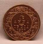 1\12 Anna 1907 Edward VII Copper coins