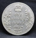 1 Rupee 1907 Edward VII Silver coins
