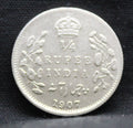 Quarter Rupees 1907 Edward VII Silver coins