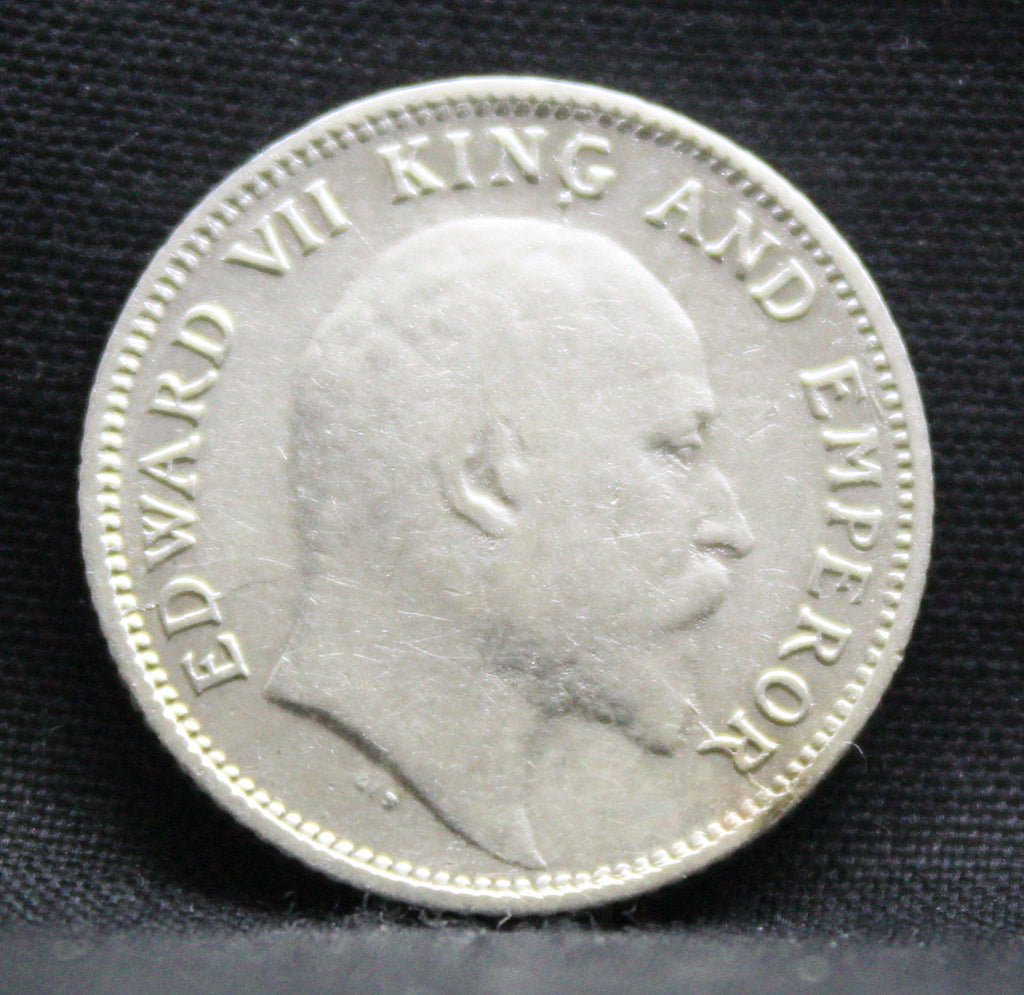 Quarter Rupees 1907 Edward VII Silver coins