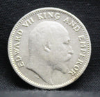 Quarter Rupees 1907 Edward VII Silver coins