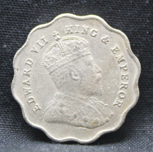 1 Anna 1907 Edward VII Copper-Nickel coins