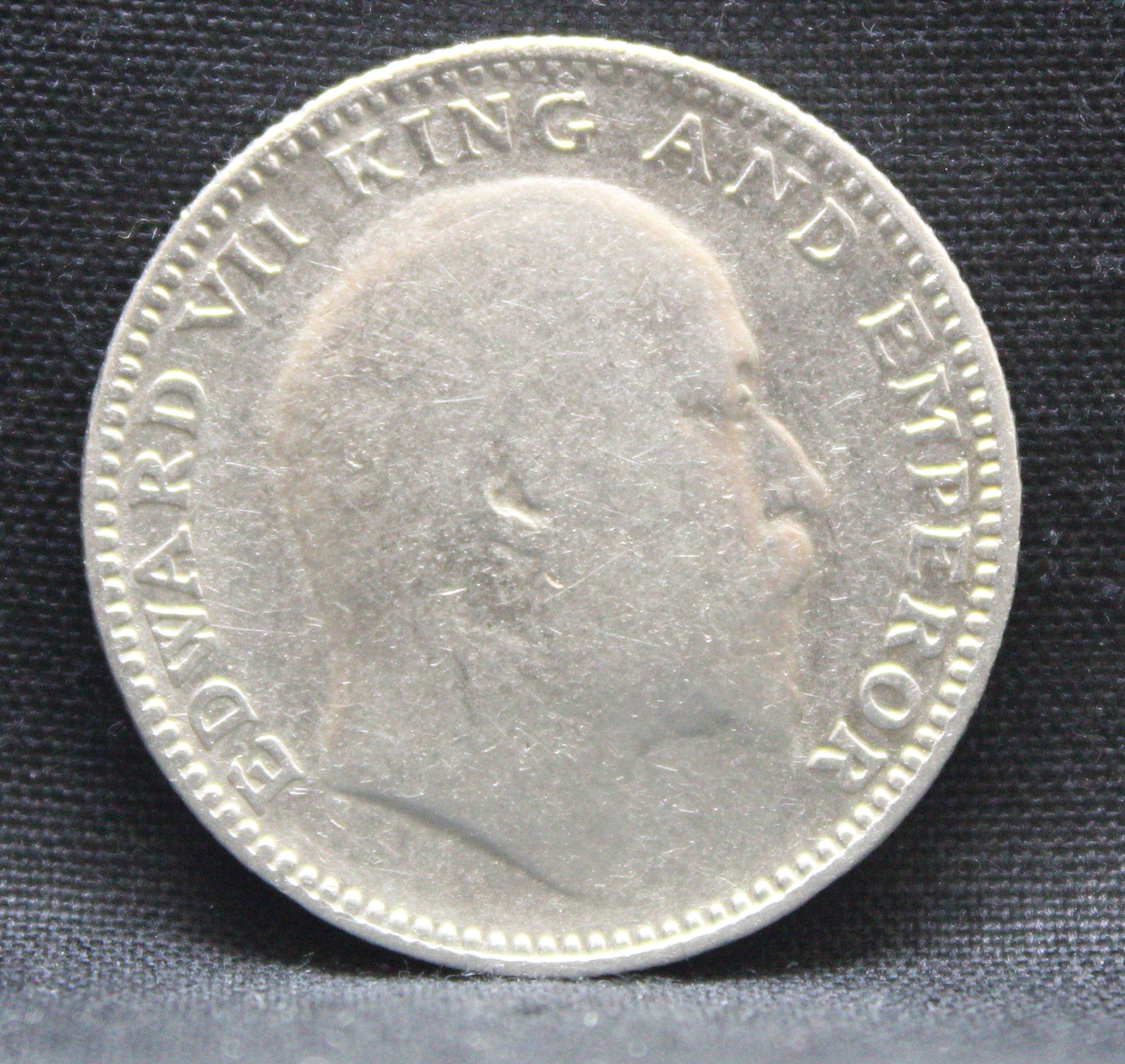 1\2 Rupee 1907 Edward VII Silver coins
