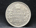 Quarter Rupees 1907 Edward VII Silver coins