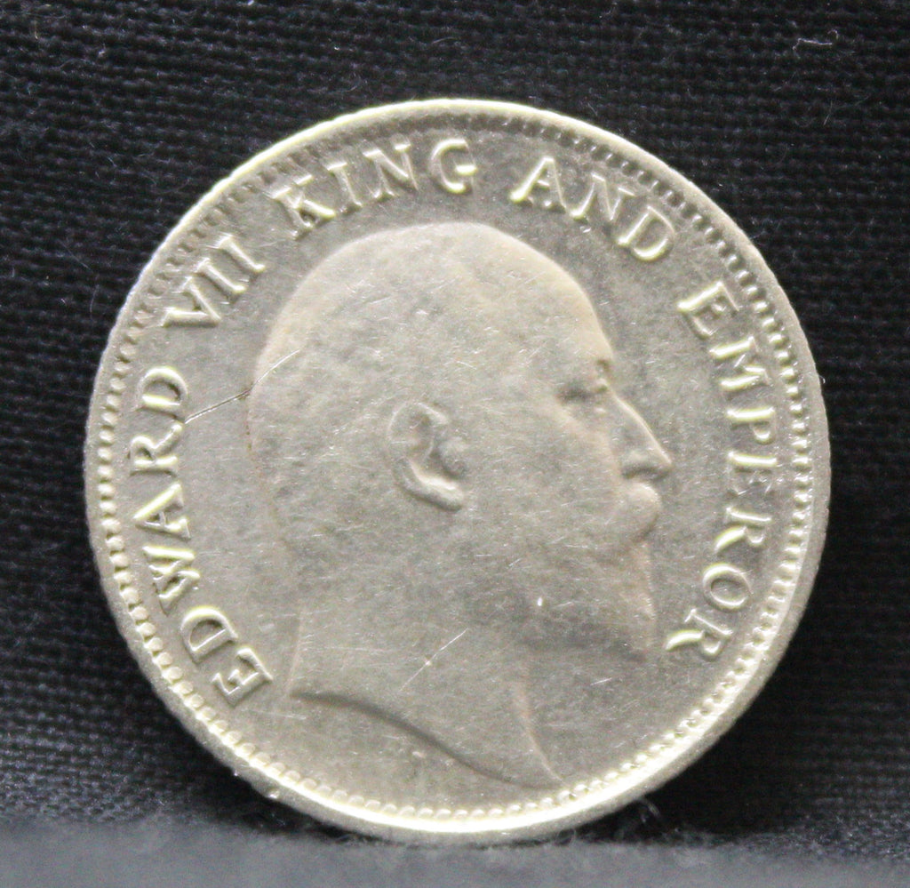Quarter Rupees 1907 Edward VII Silver coins