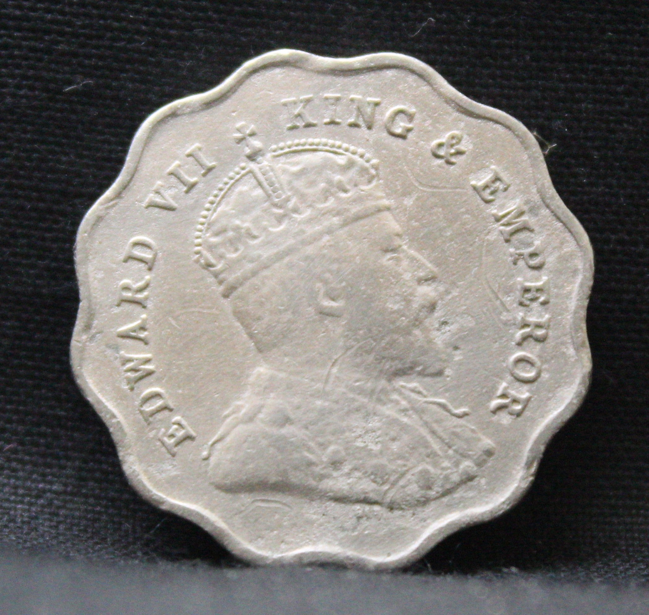 1 Anna 1907 Edward VII Copper-Nickel coins