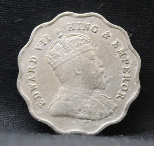 1 Anna 1907 Edward VII Copper-Nickel coins