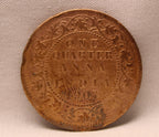 Quarter Anna 1907 Edward VII Bronze coins