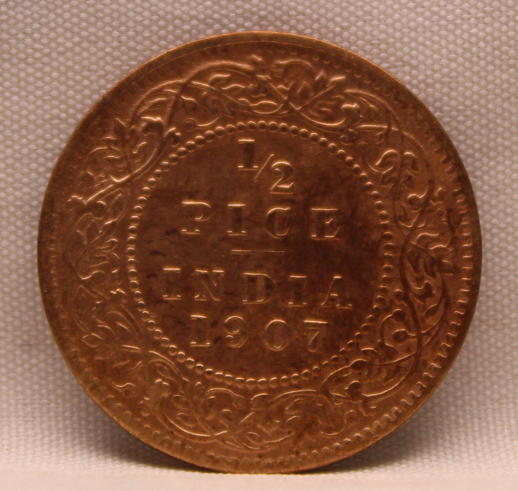 Half Pice 1907 Edward VII Bronze coins