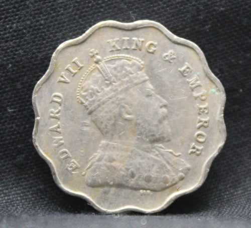 1 Anna 1908 Edward VII Copper-Nickel coins