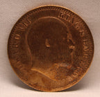 Quarter Anna 1908 Edward VII Bronze coins