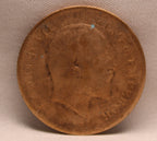 Quarter Anna 1908 Edward VII Bronze coins