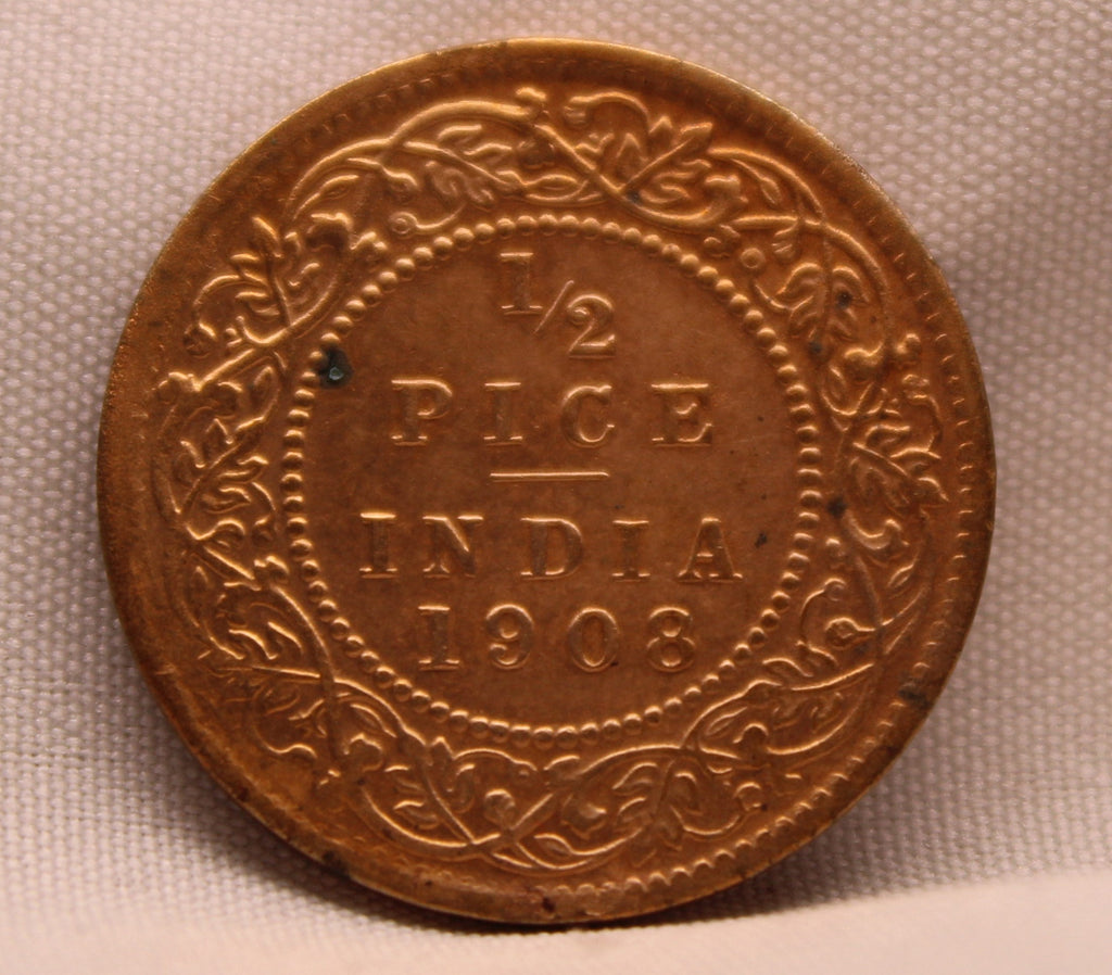 Half Pice 1908 Edward VII Bronze coins