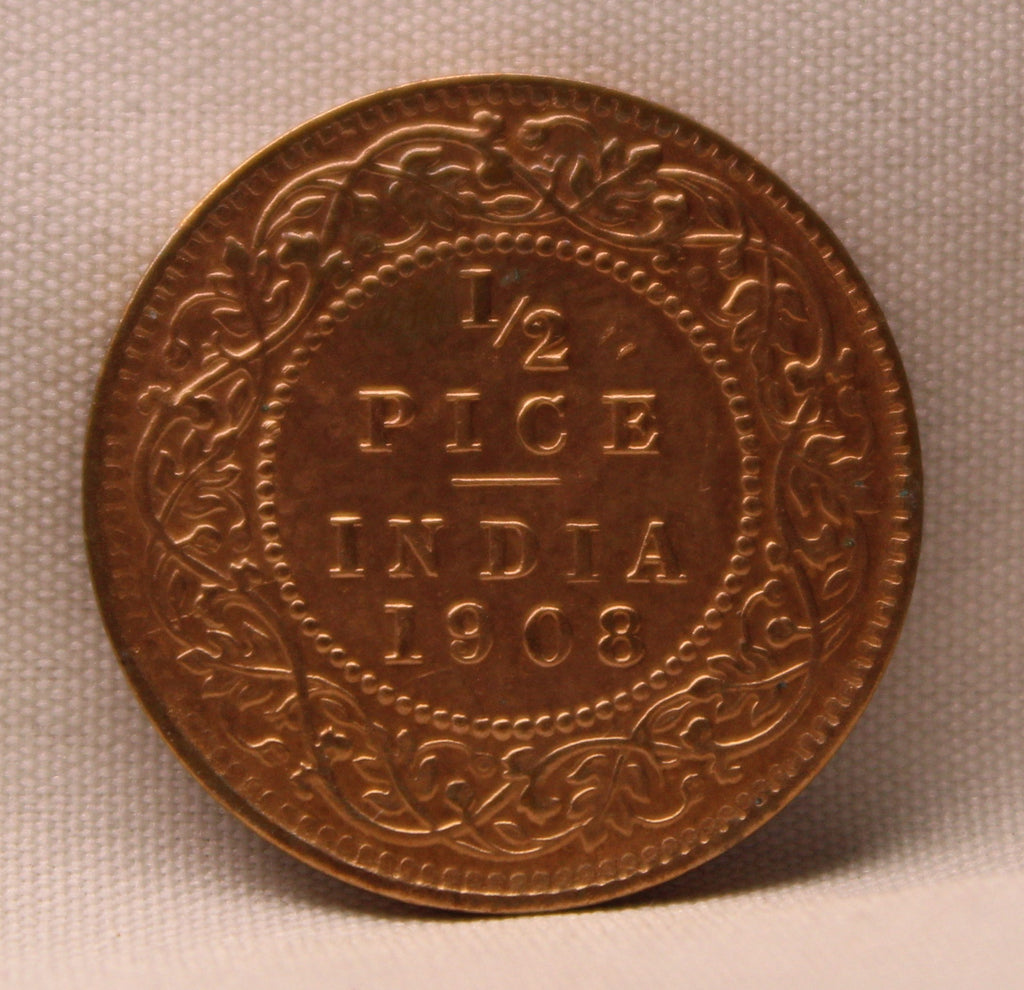 Half Pice 1908 Edward VII Bronze coins