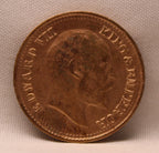 Half Pice 1908 Edward VII Bronze coins