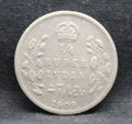 Quarter Rupees 1908 Edward VII Silver coins