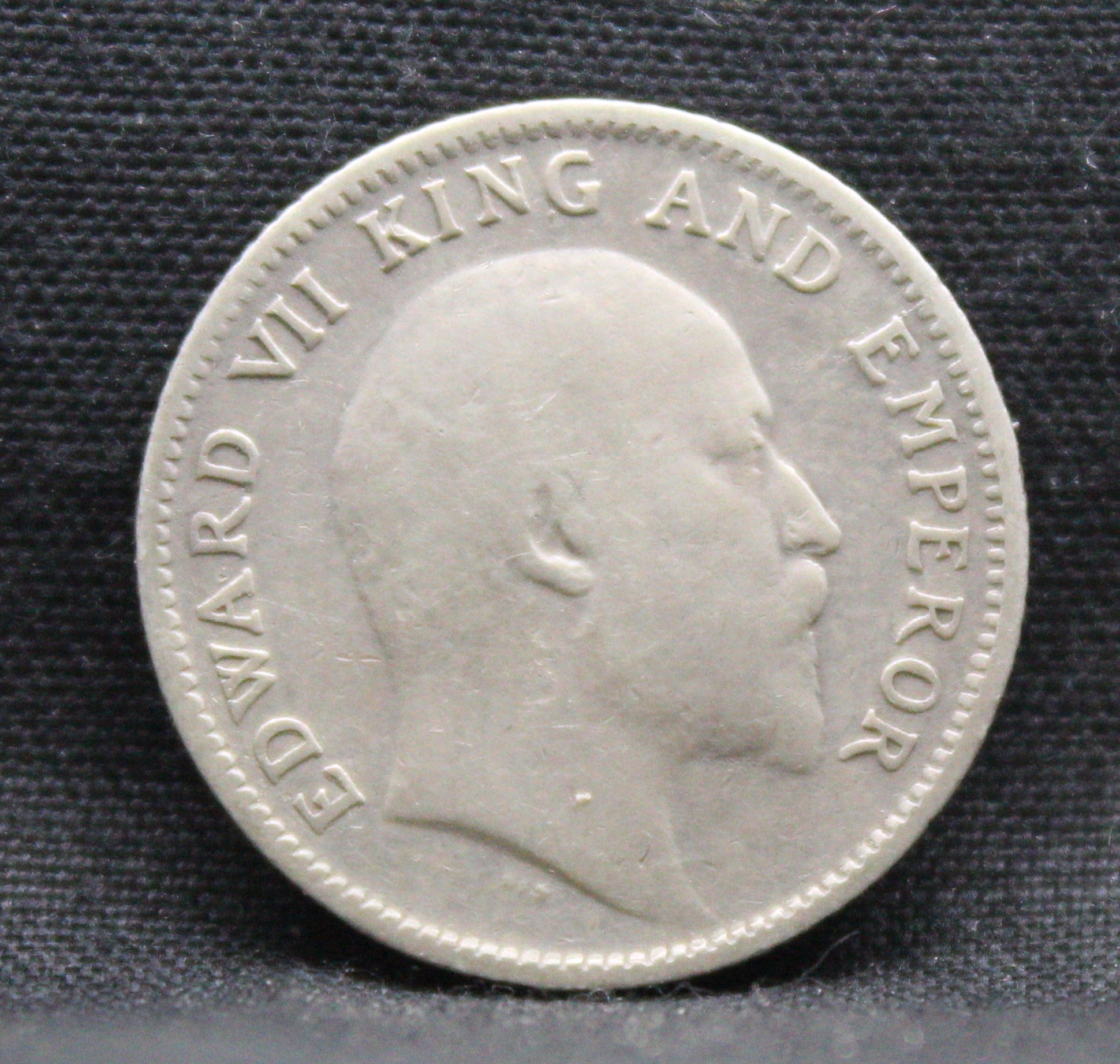 Quarter Rupees 1908 Edward VII Silver coins